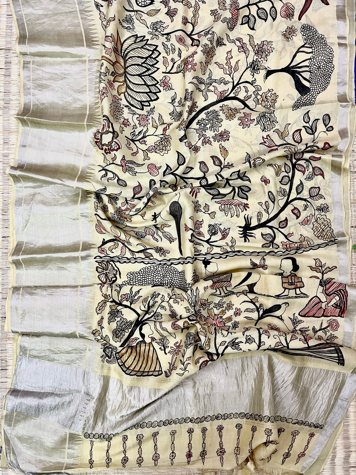 PenKalamkari saree