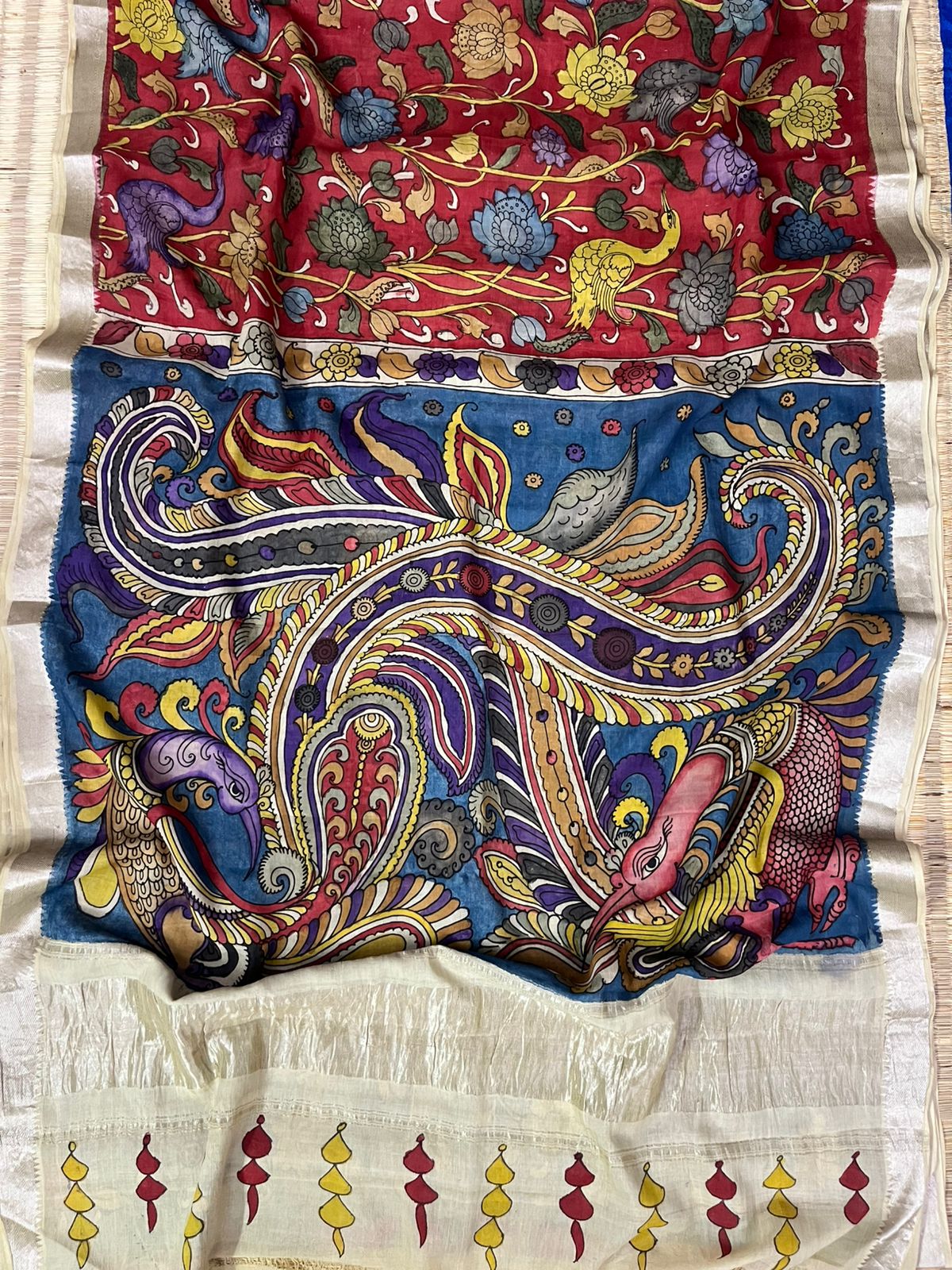 Penkalamkari saree