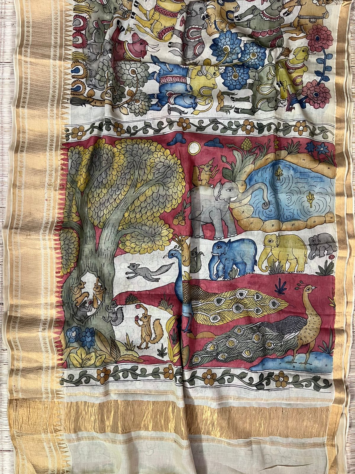 Penkalamkari saree