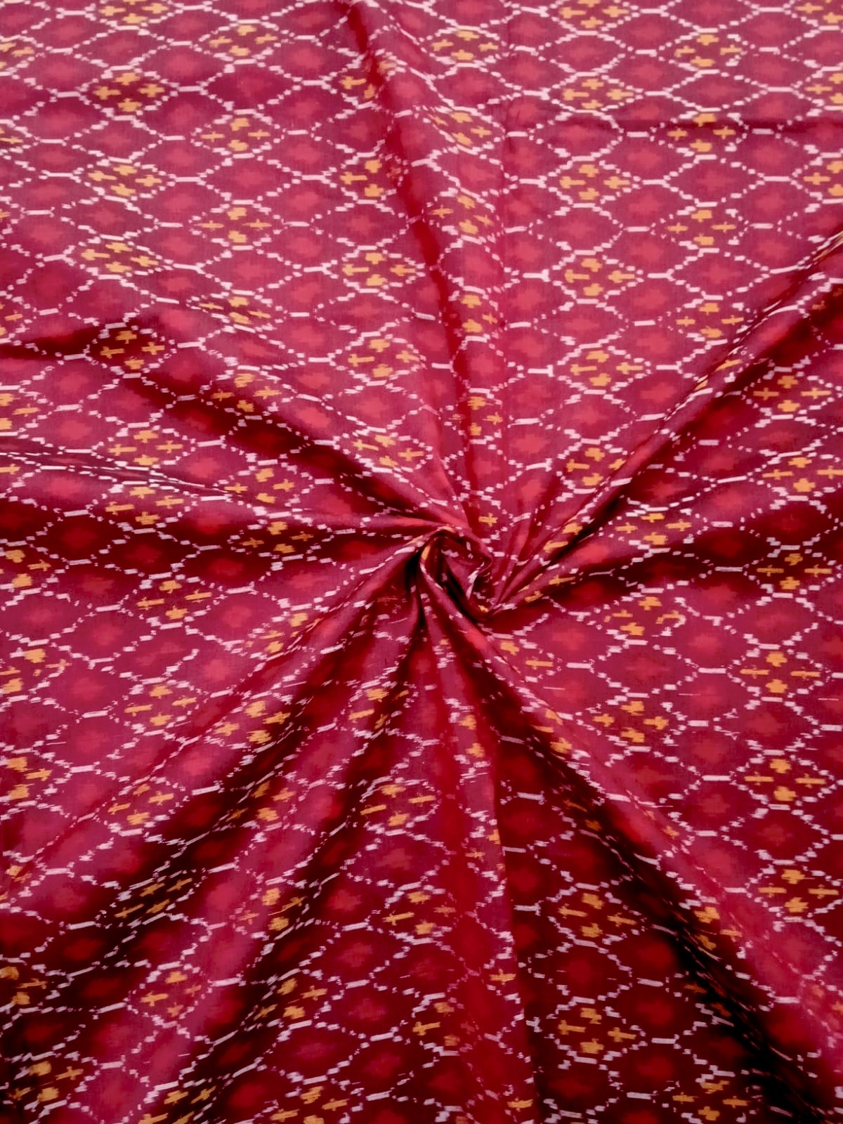 Ikkat silk fabric