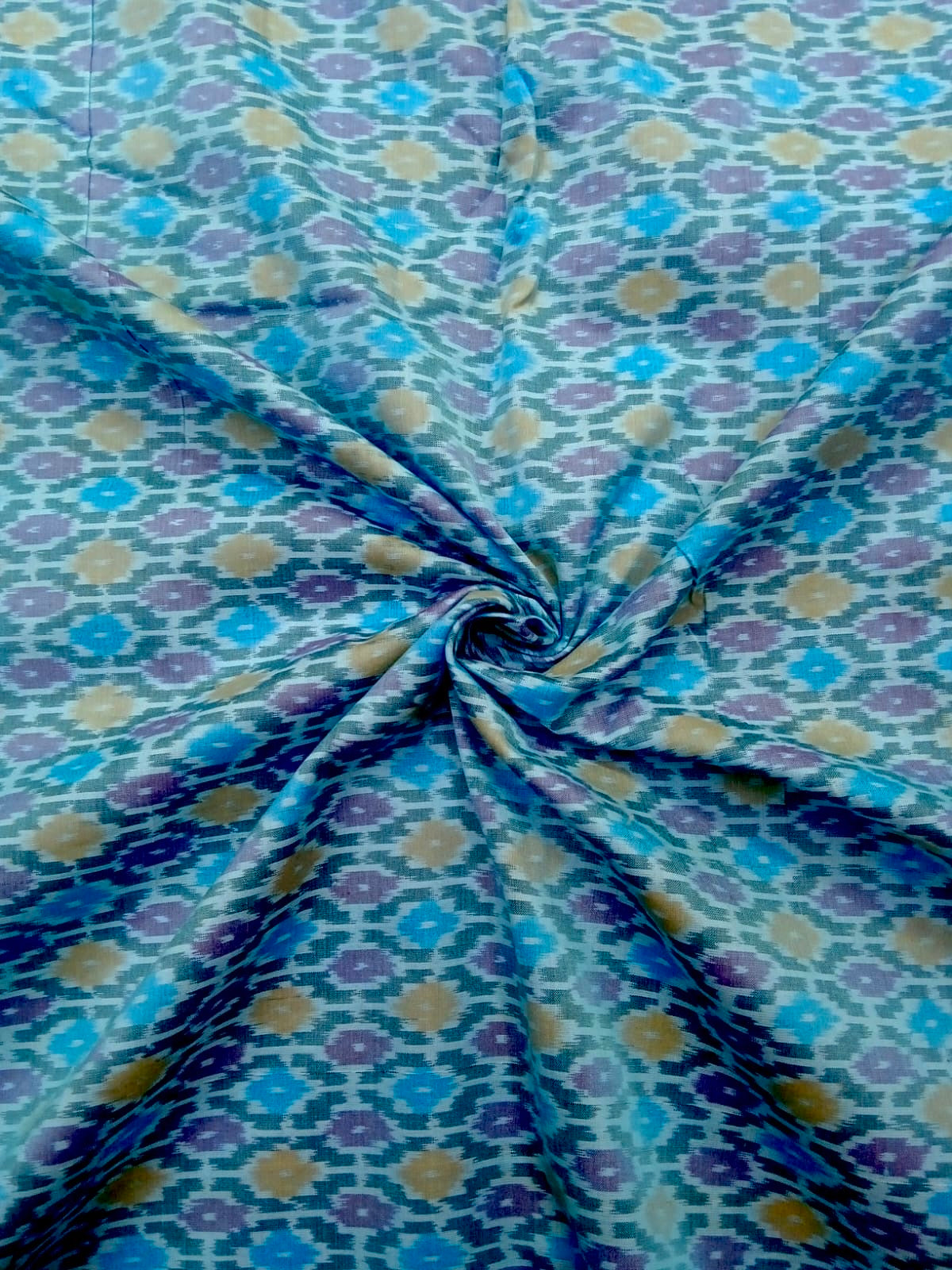 Ikkat silk fabric