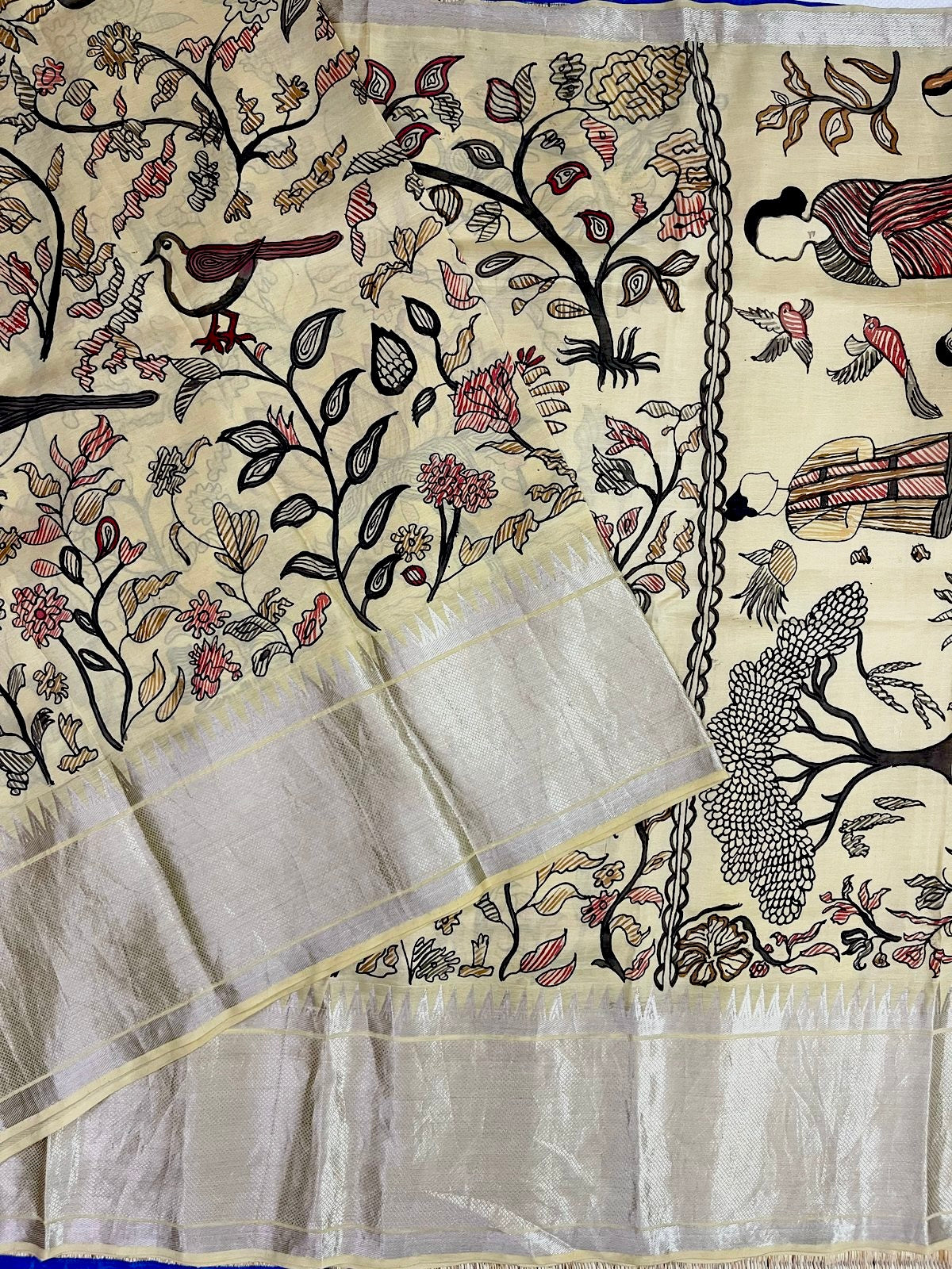 PenKalamkari saree
