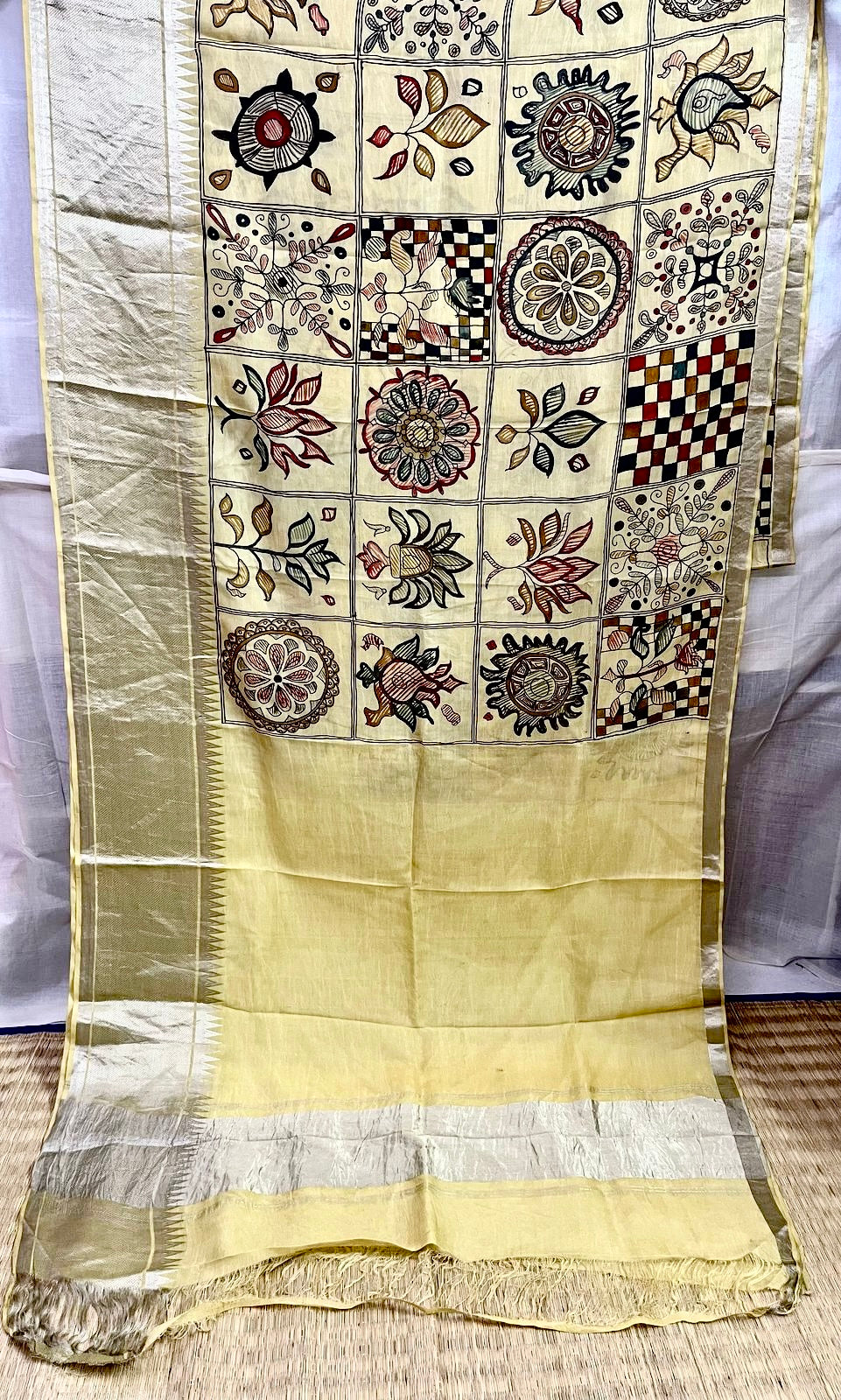 PenKalamkari saree