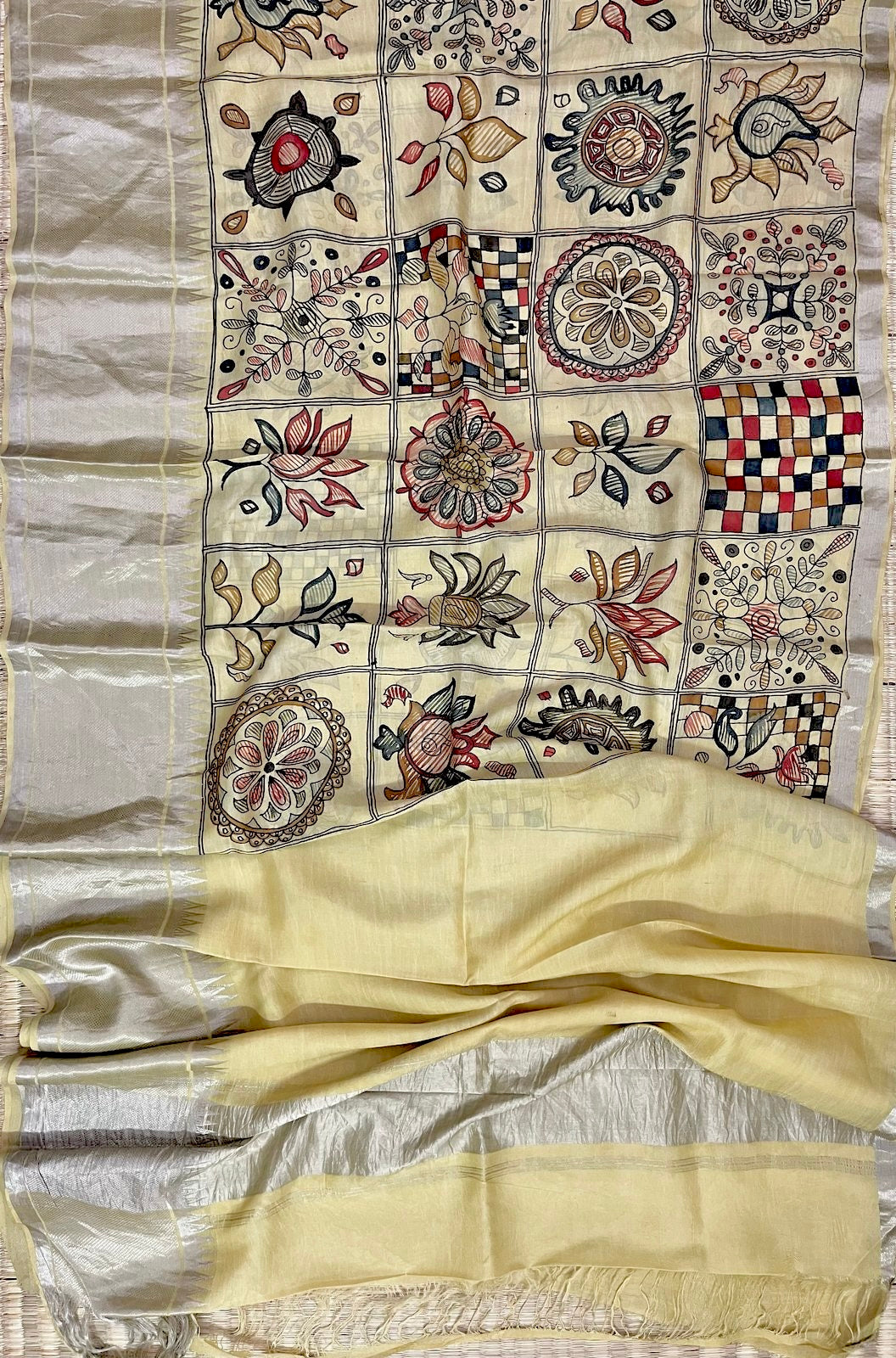 PenKalamkari saree
