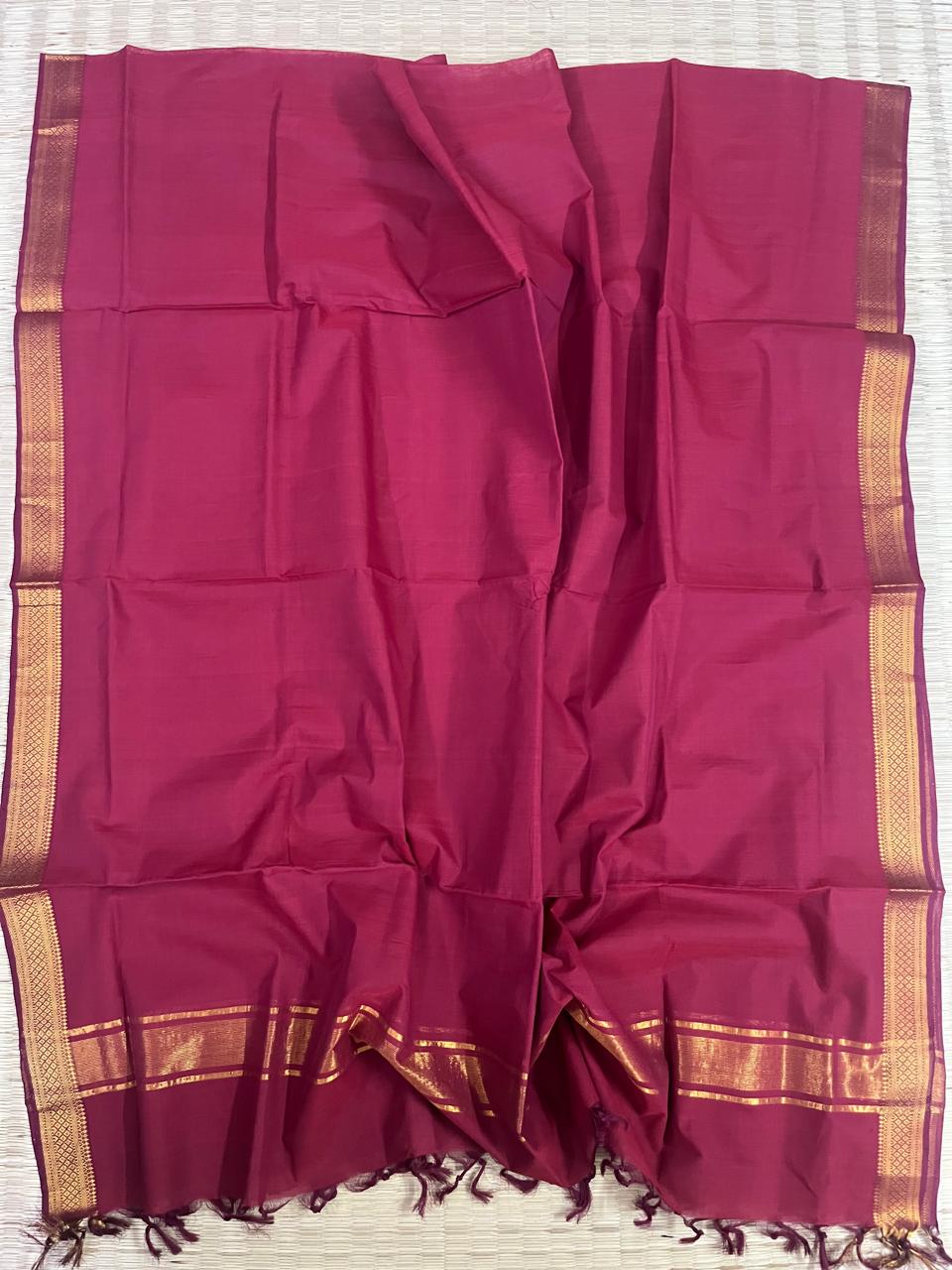 Cotton nizam border dupatta