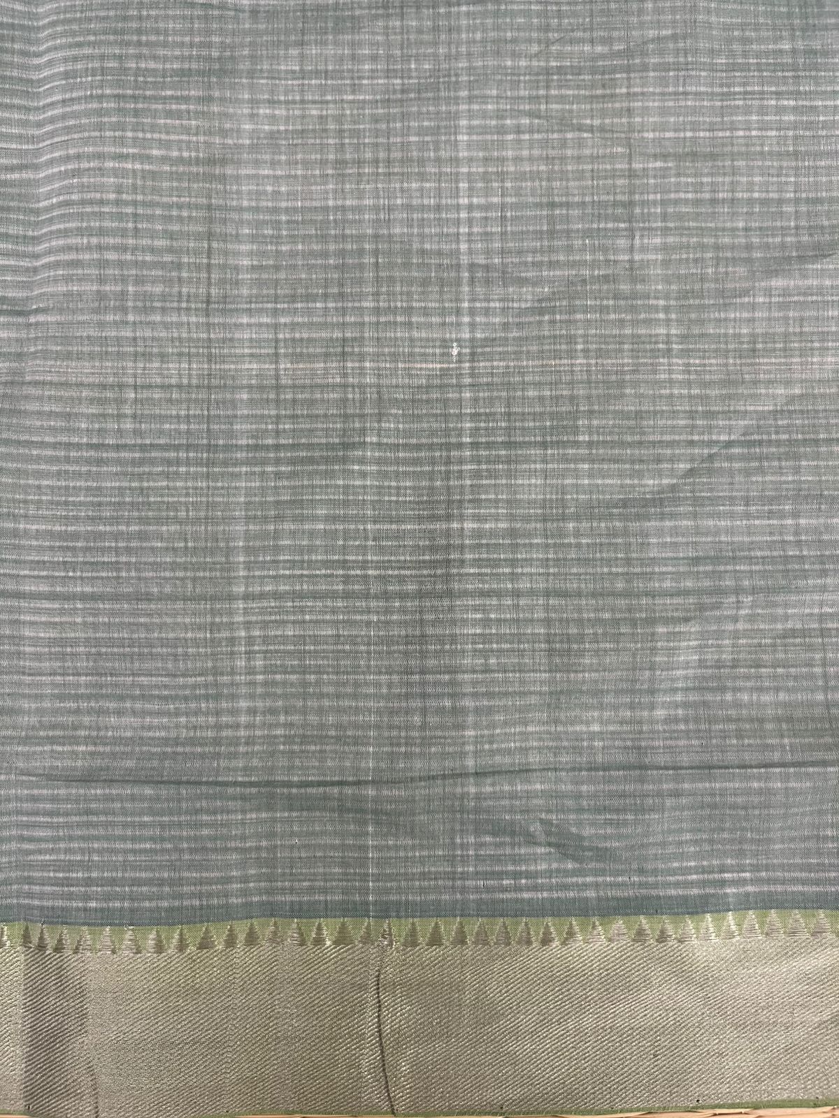 Cotton missing check saree