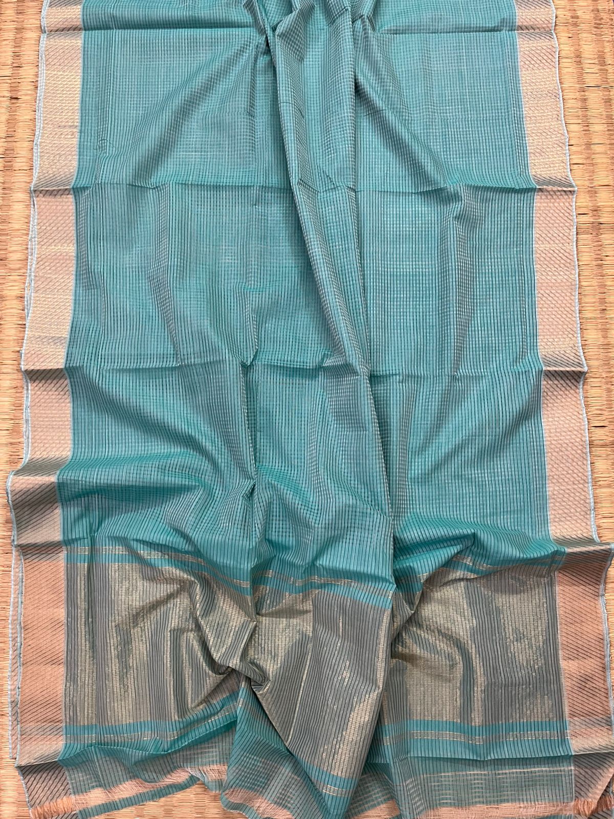 Cotton missing check saree