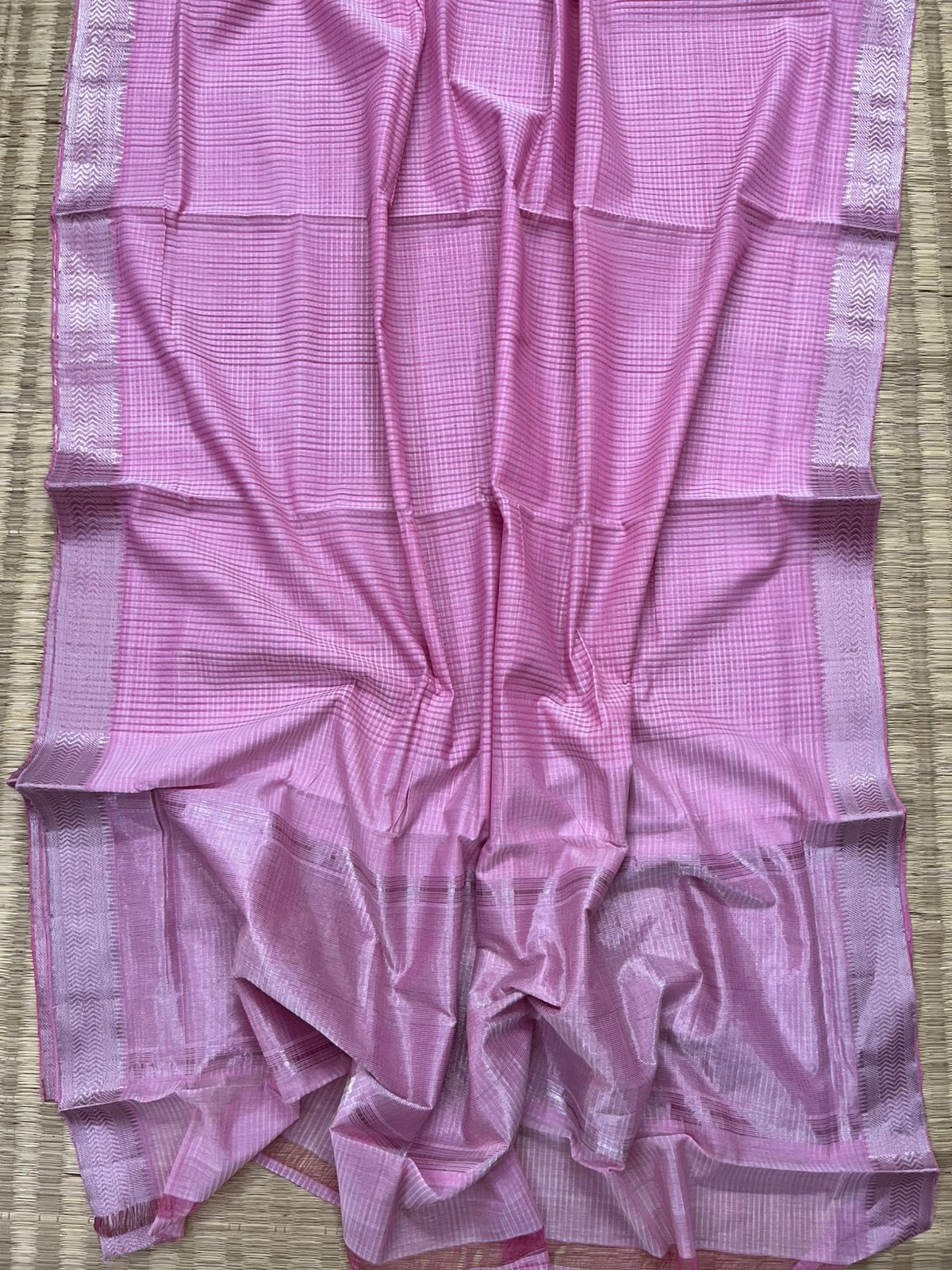 Cotton missing check saree