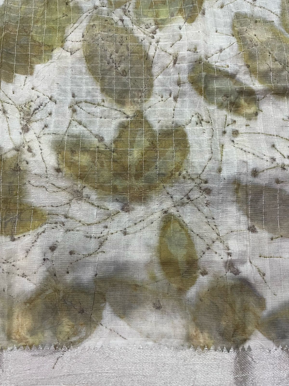 Eco print nature saree