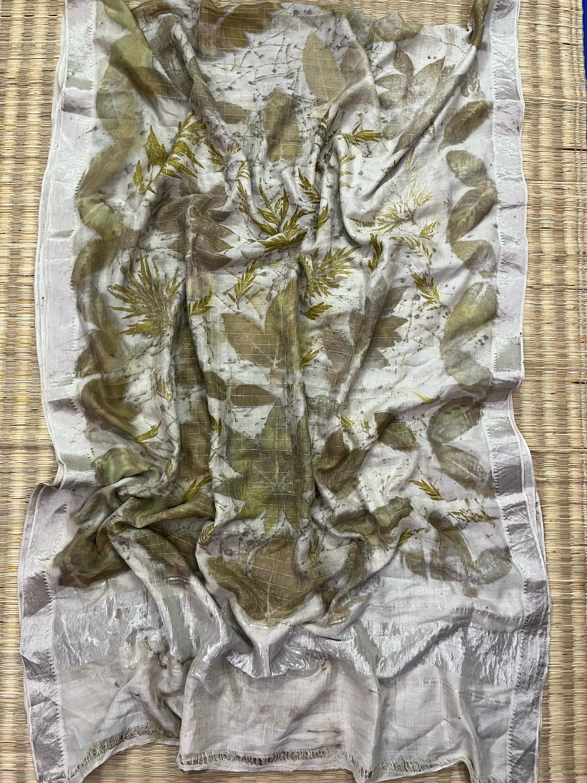 Eco print nature saree
