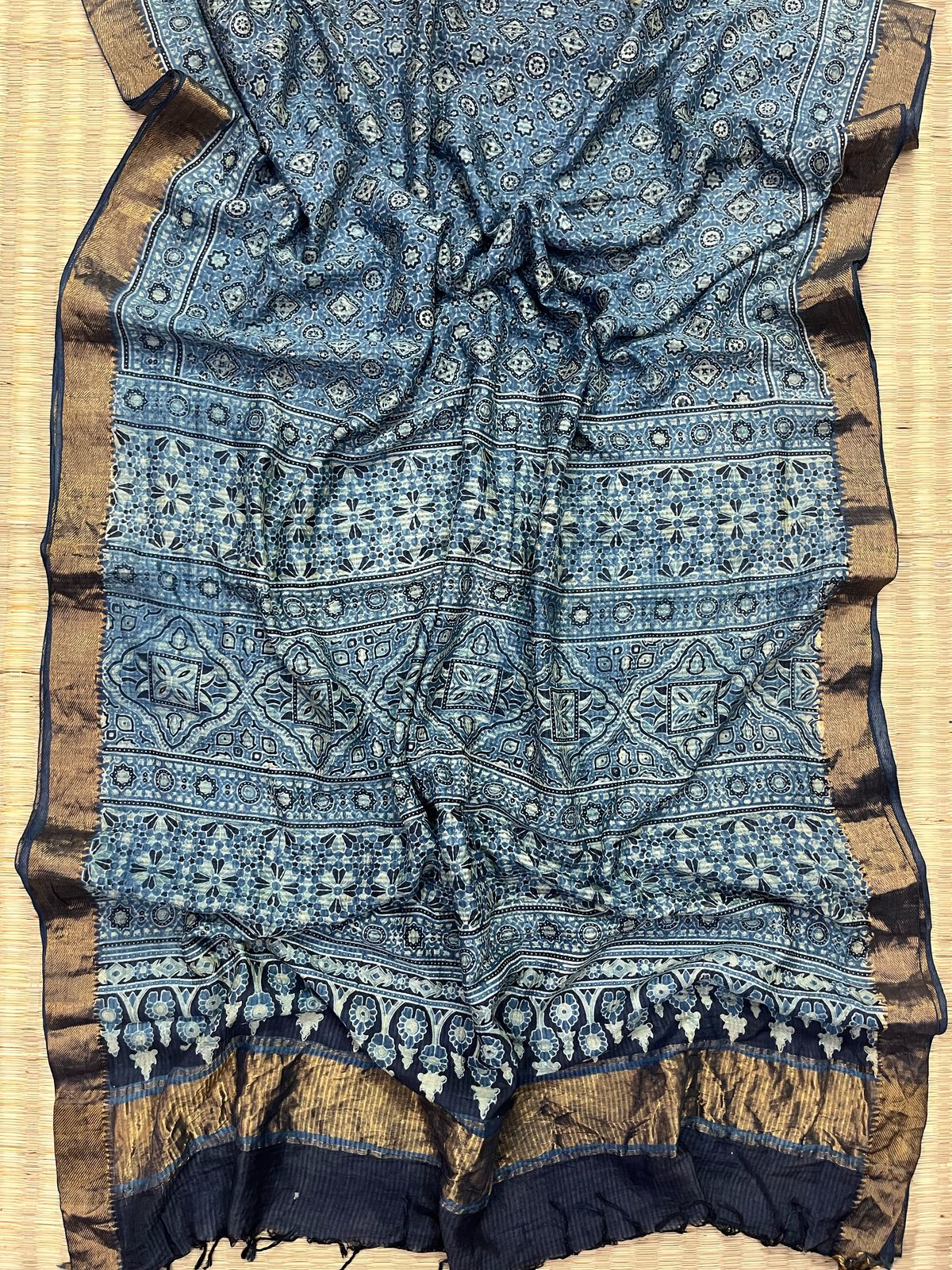 Ajrakh saree