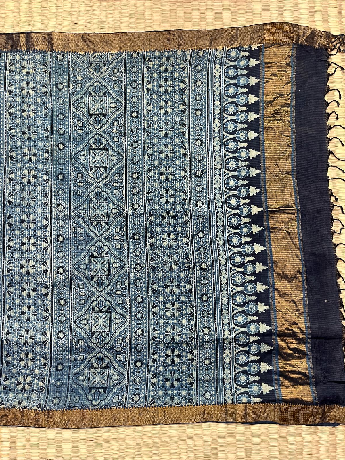 Ajrakh saree