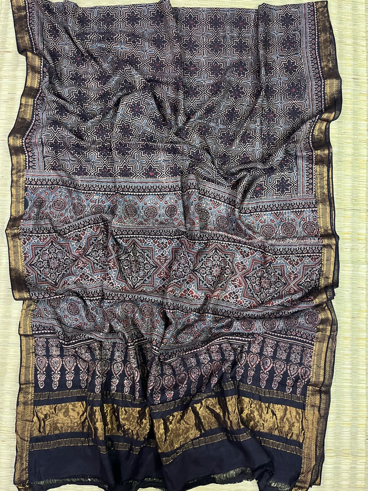 Ajrakh saree