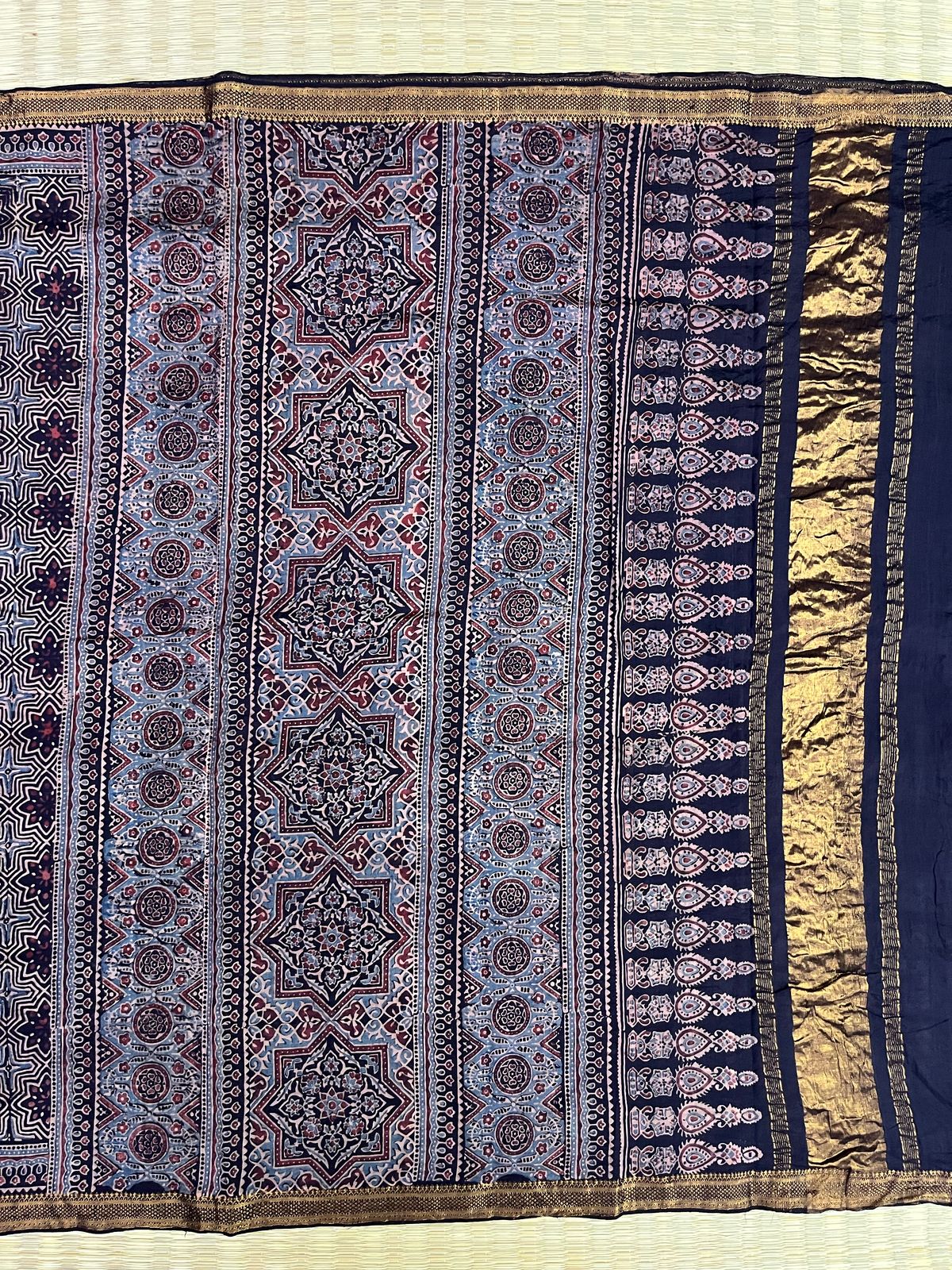 Ajrakh saree