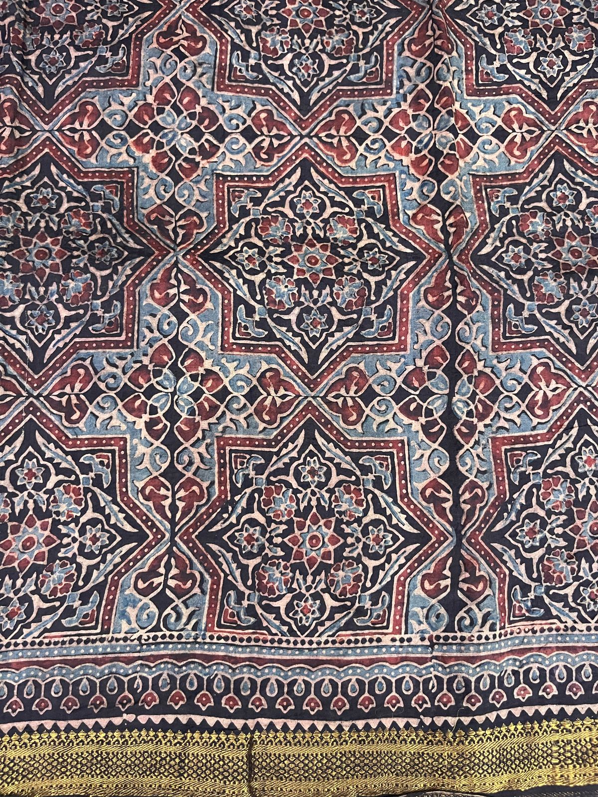 Ajrakh saree