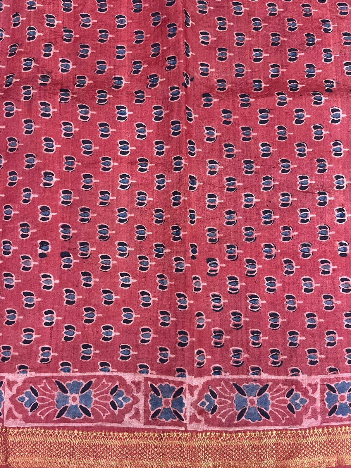Ajrakh saree