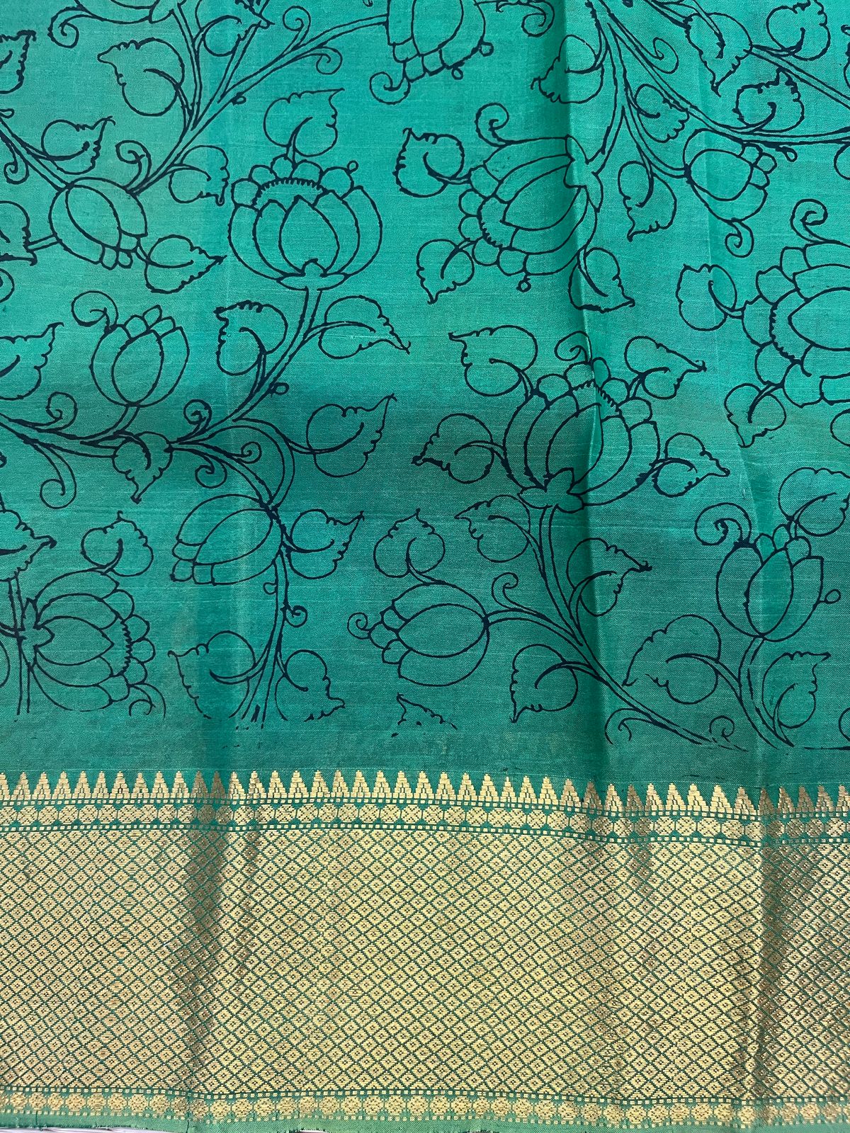 Reverse penkalamkari saree