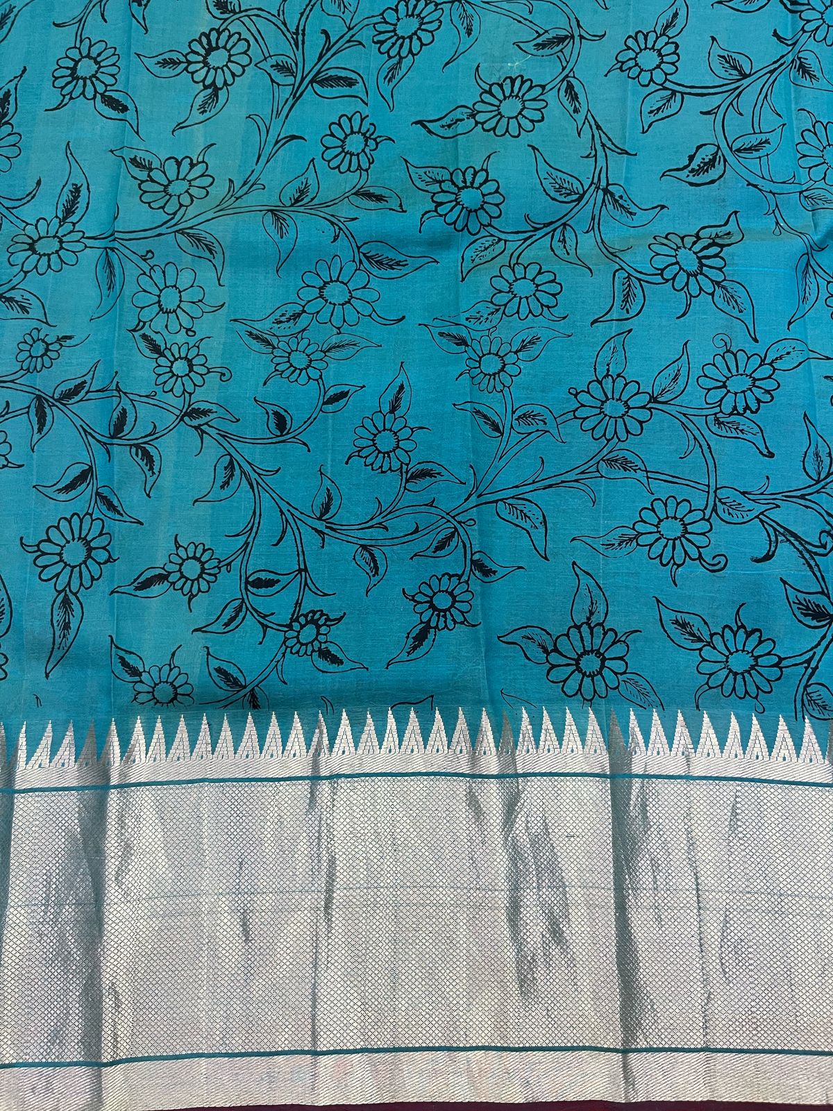 Reverse penkalamkari saree