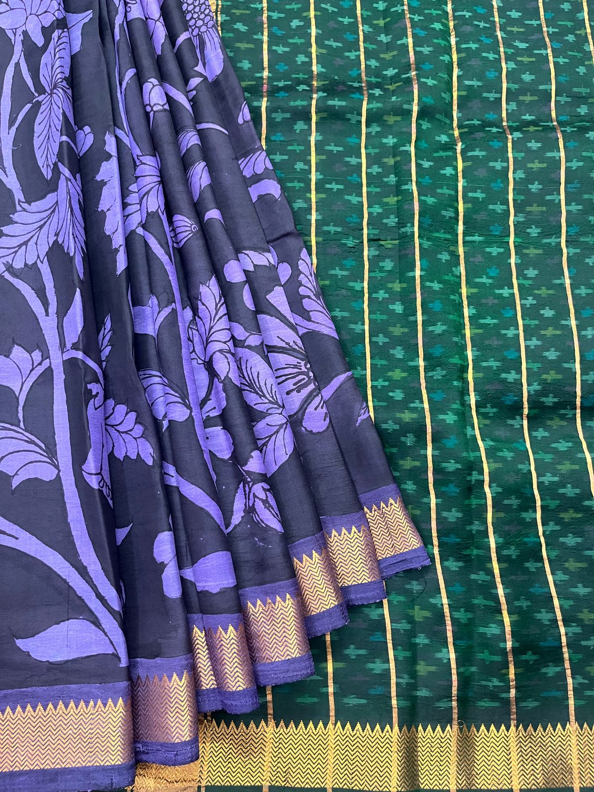 Reverse penkalamkari saree
