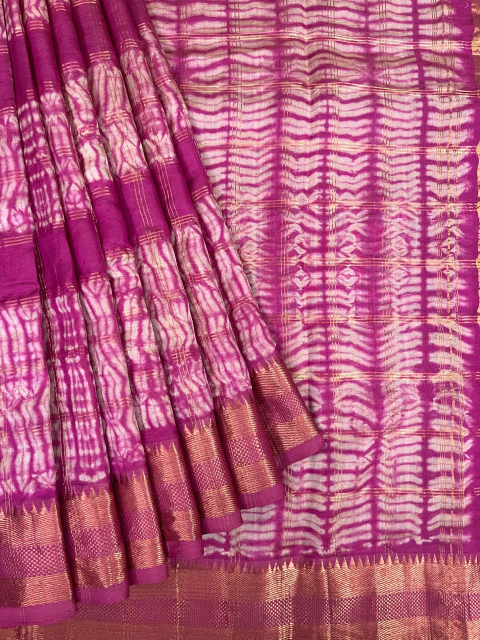 Shibori saree