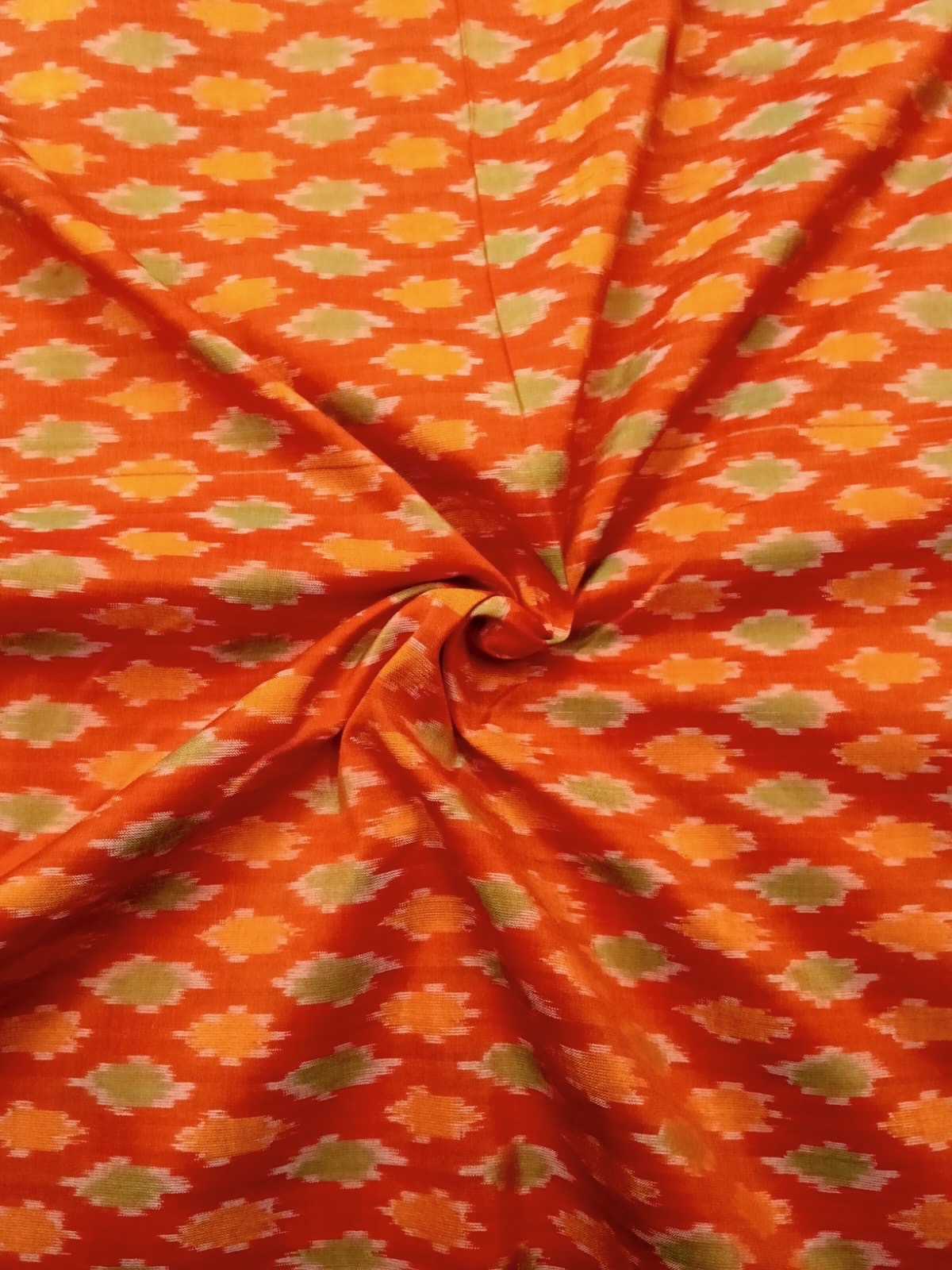Ikkat silk fabric