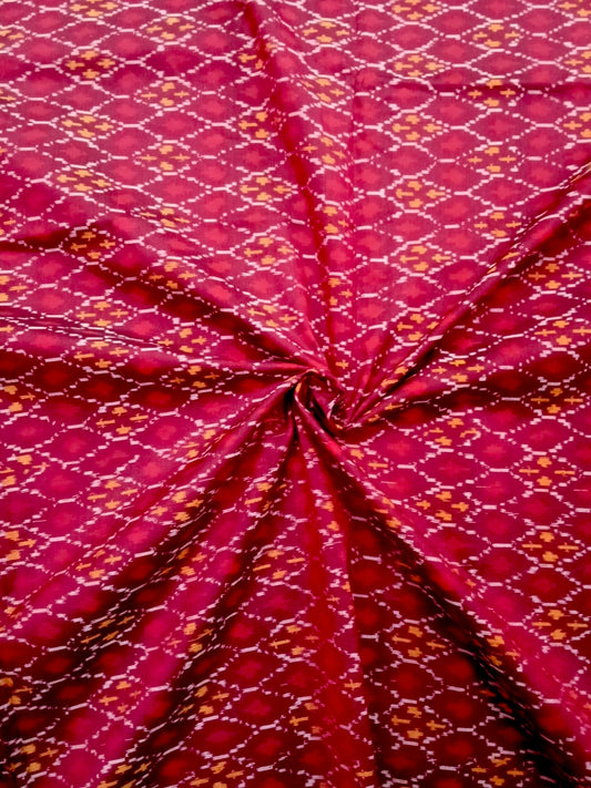 Ikkat silk fabric
