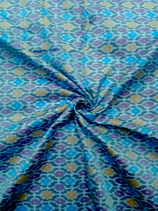 Ikkat silk fabric