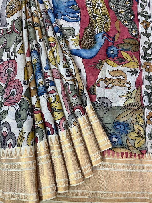 Penkalamkari saree