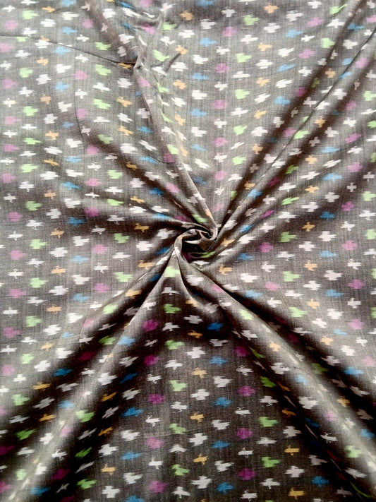 Ikkat silk fabric