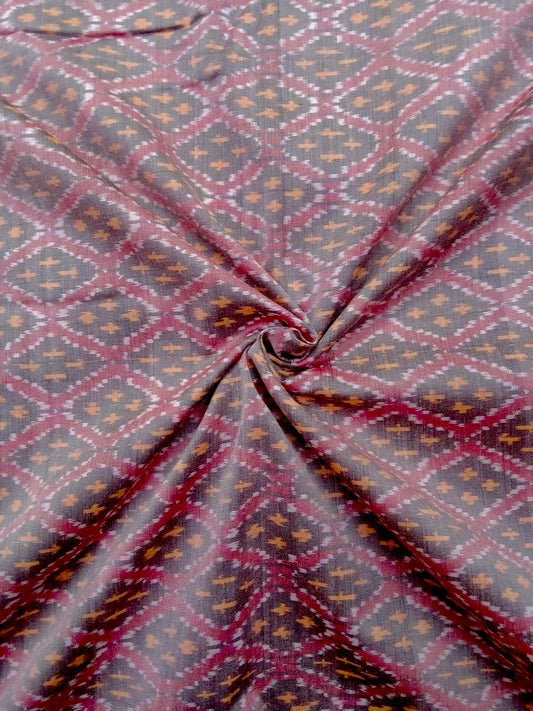 Ikkat silk fabric