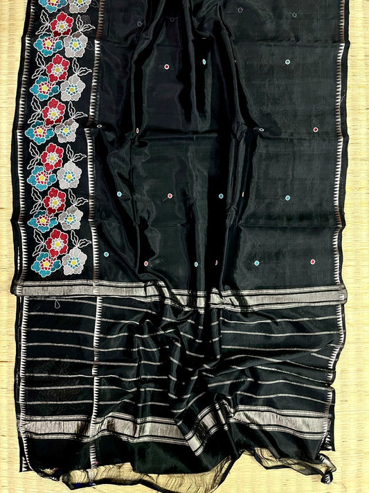 Floral work saree