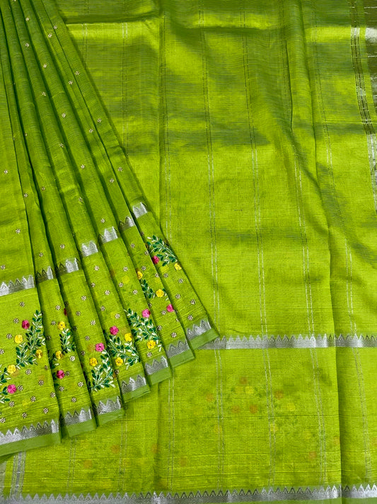 French Knott saree