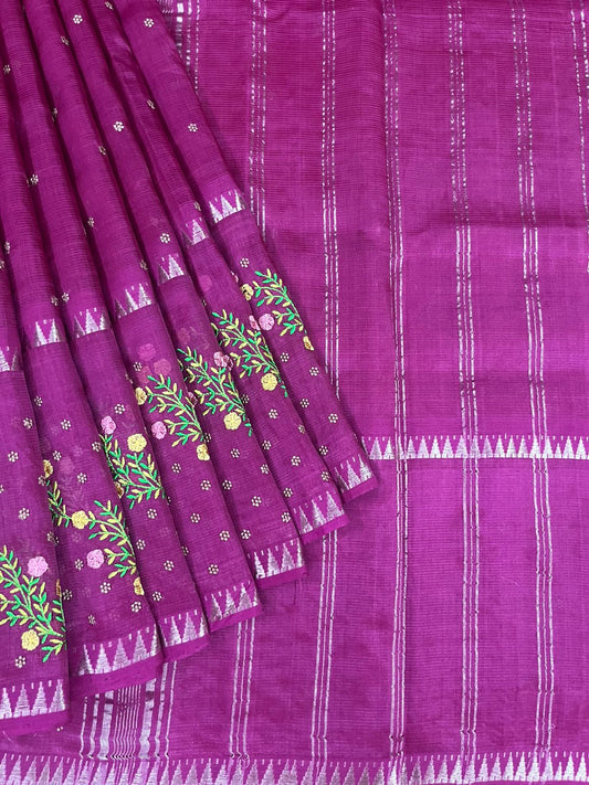 French knott Saree