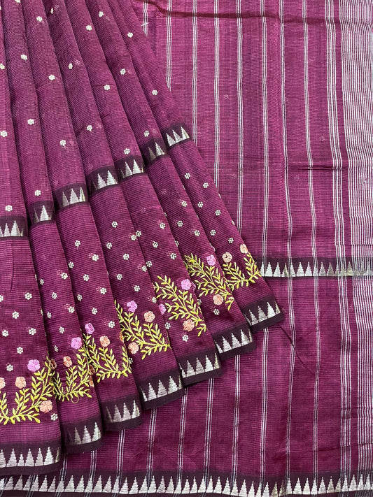 French knott Saree