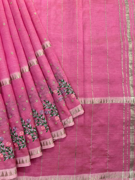French knott Saree