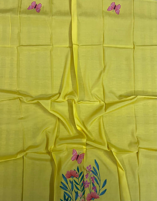 Silk (powerloom) digital print blouse piece