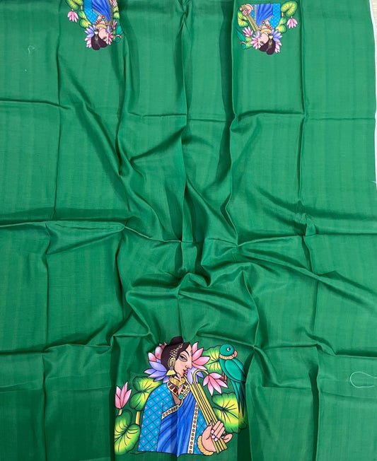 Silk (powerloom) digital print blouse piece