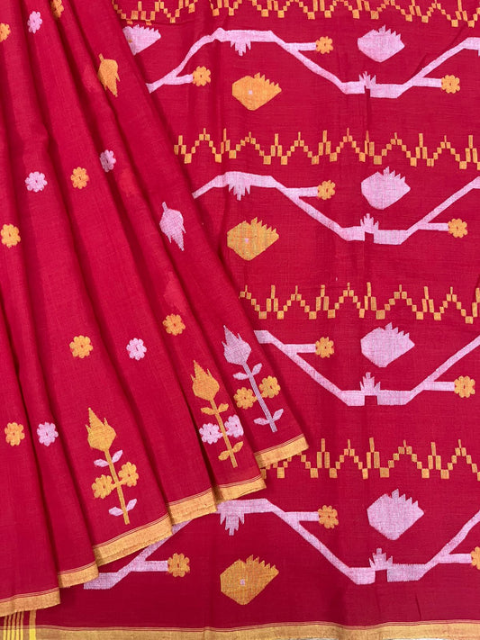 Muslin jamdani saree