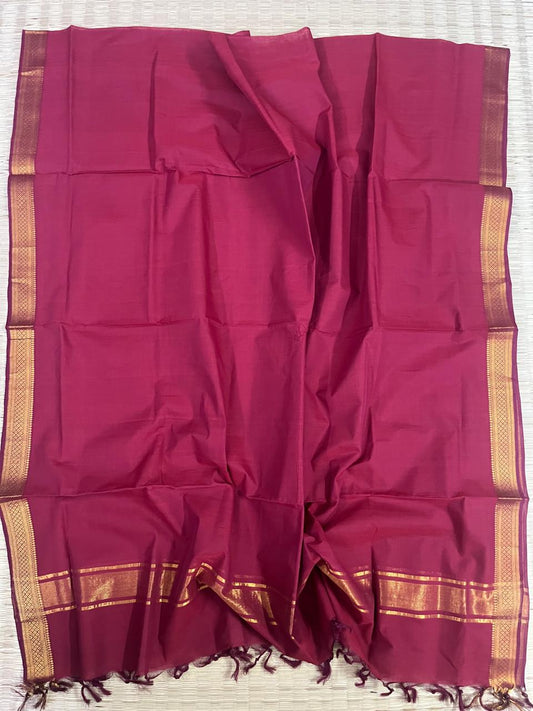 Cotton nizam border dupatta