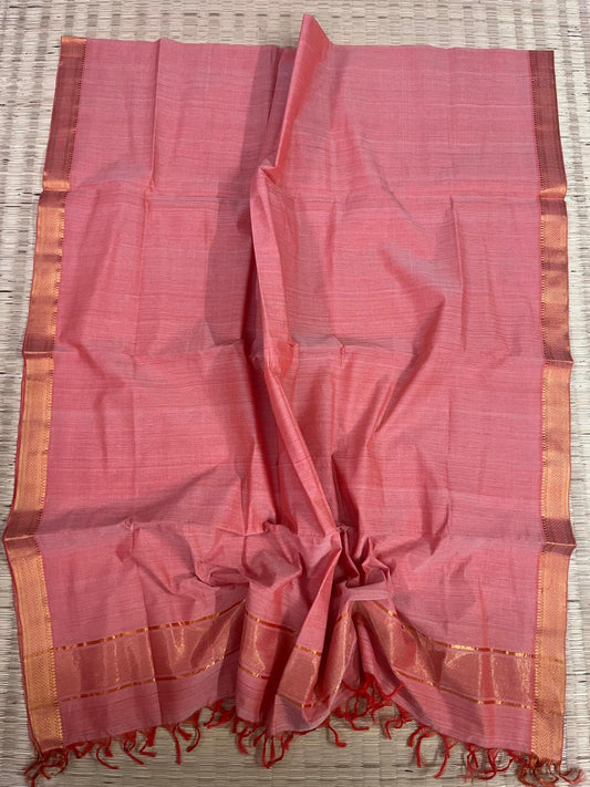 Cotton nizam border dupatta