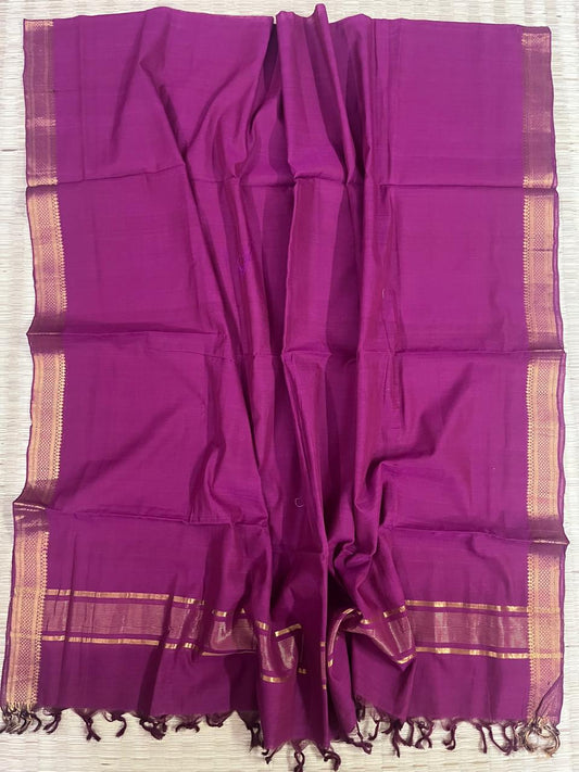 Cotton nizam border dupatta