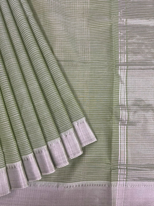 Cotton missing check saree