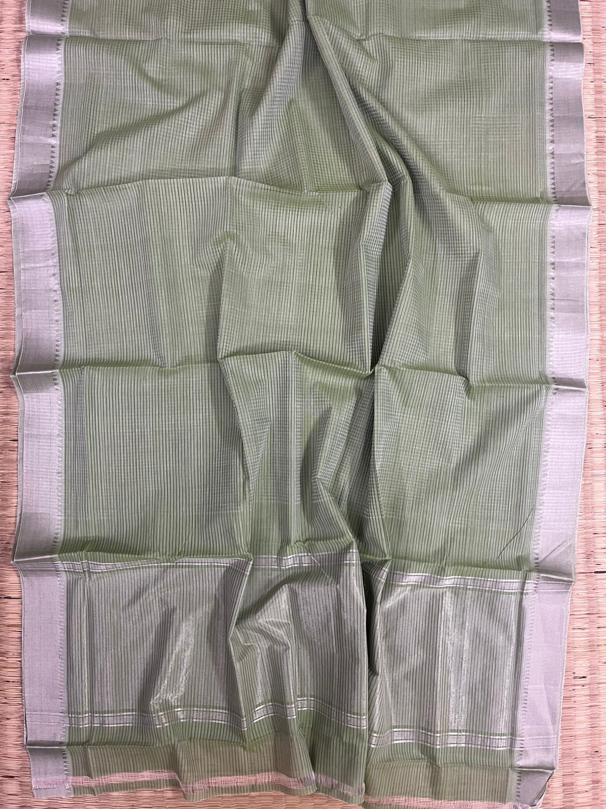 Cotton missing check saree