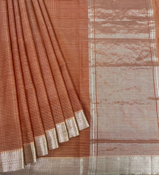 Cotton missing check saree