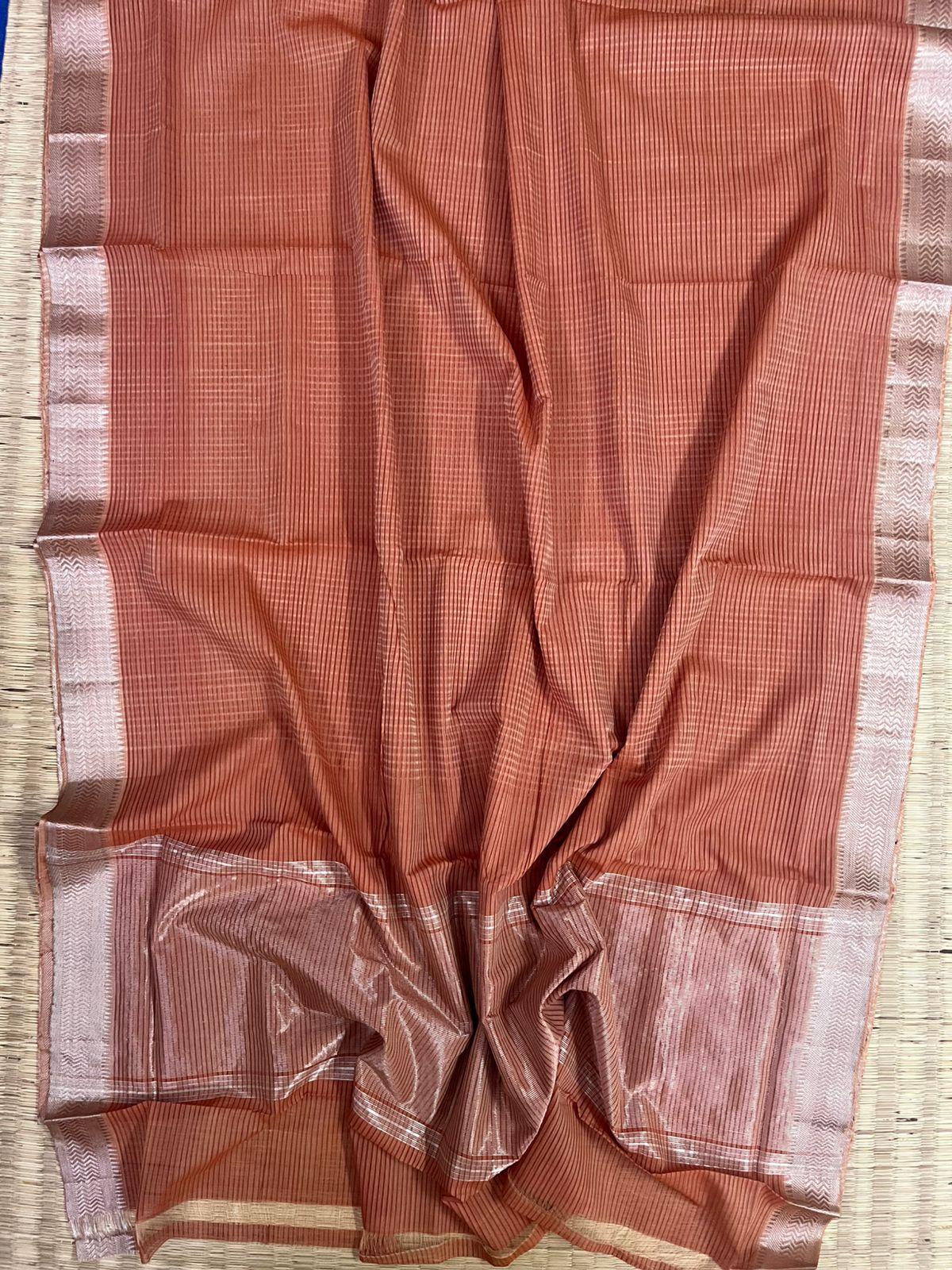 Cotton missing check saree