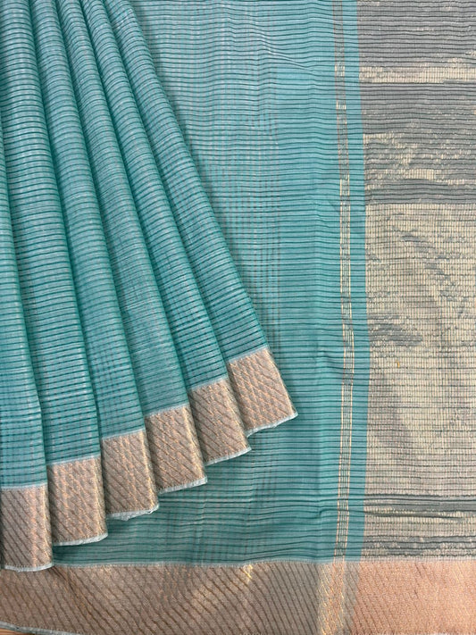 Cotton missing check saree