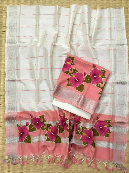 Silkcotton applique salwar
