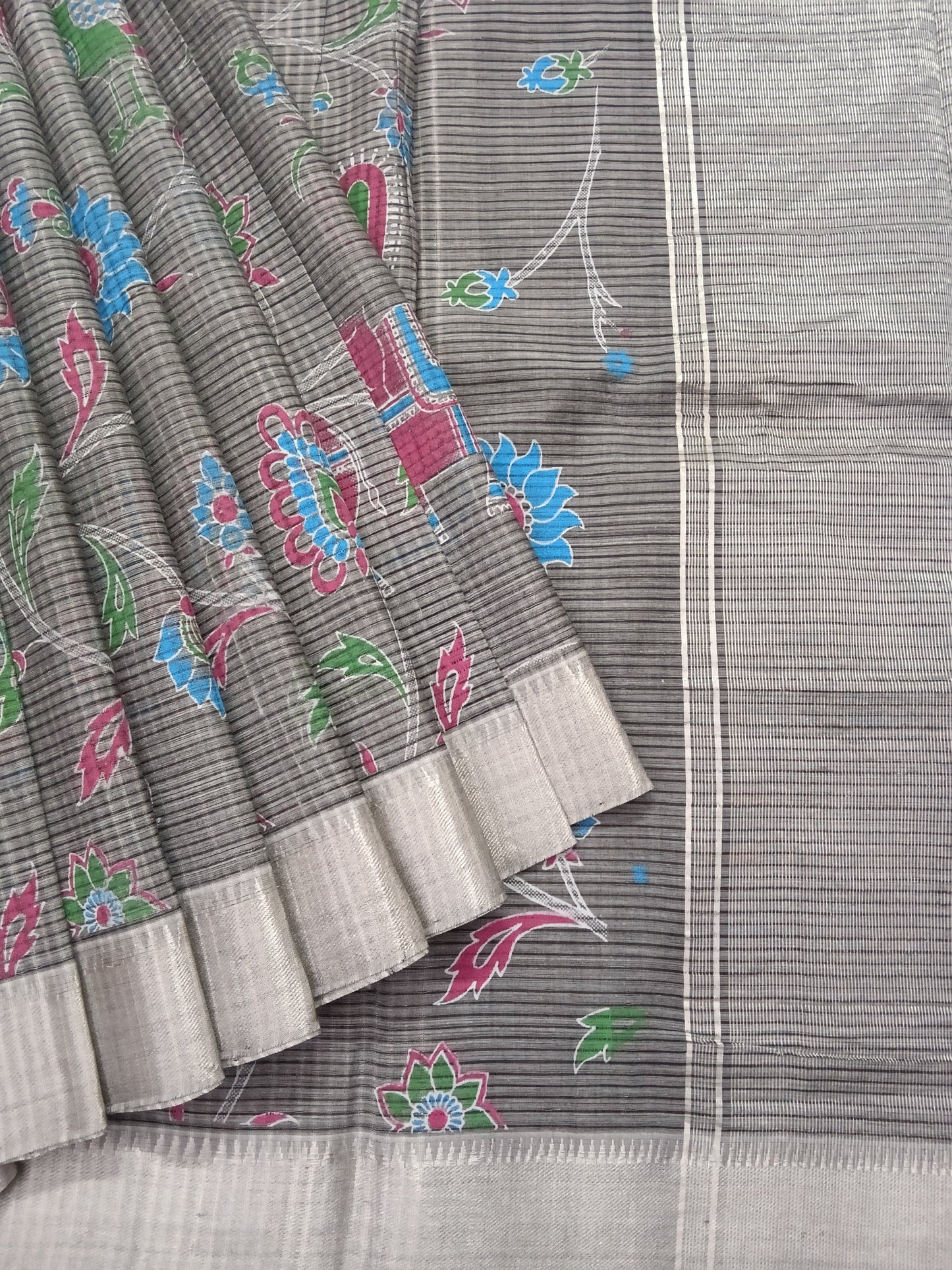 Cotton printed saree