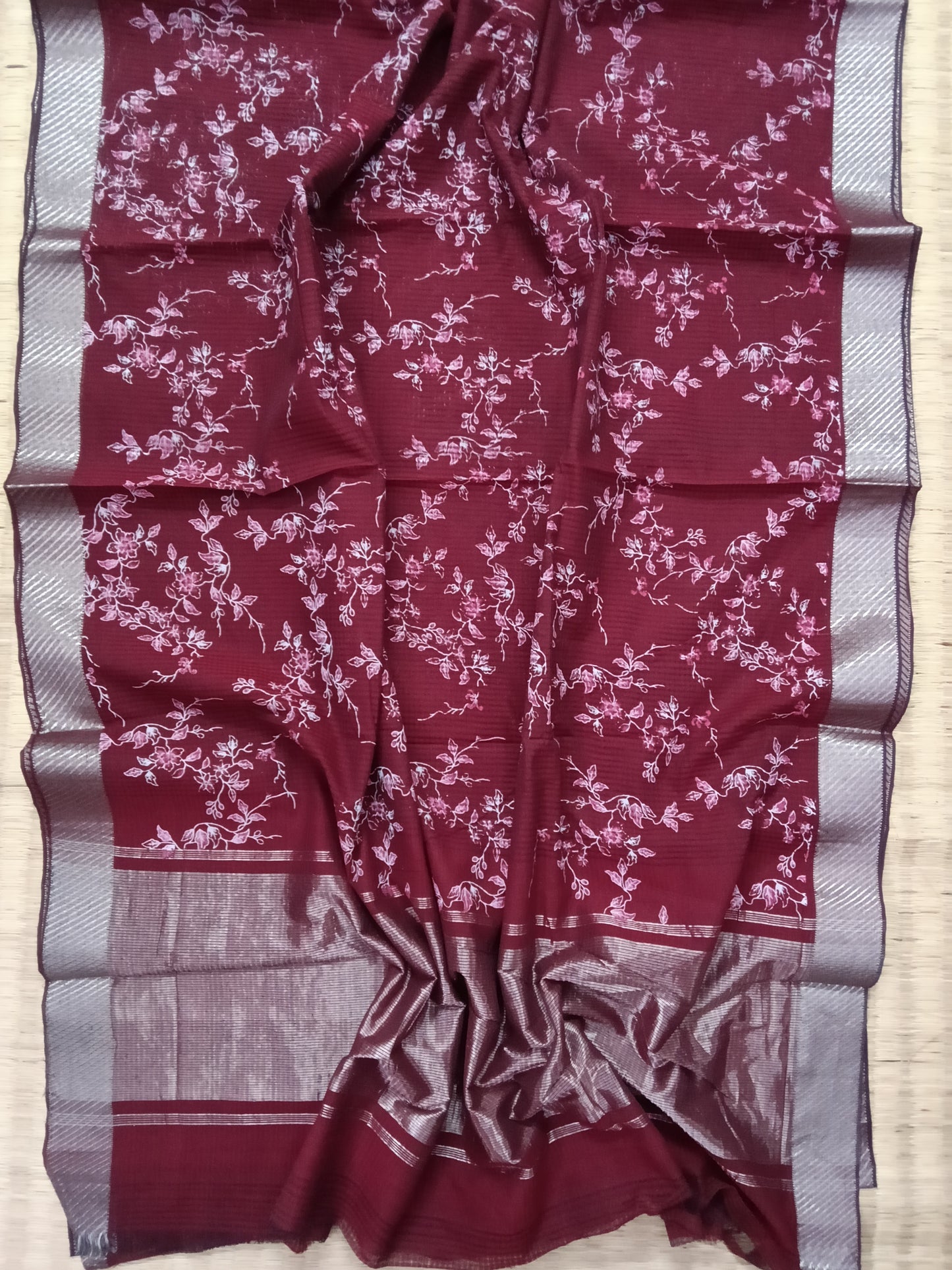 Cotton printed saree