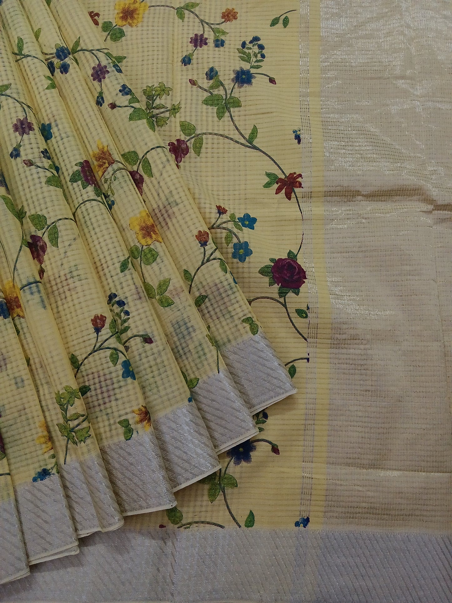 Cotton printed saree